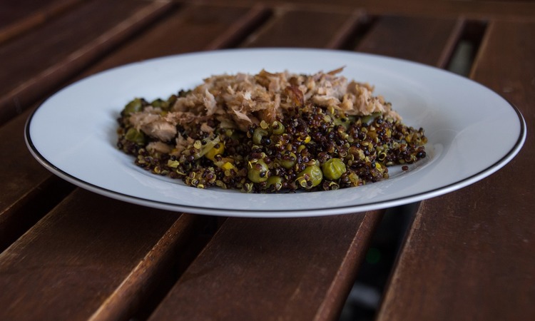 Curried Quinoa with Peas and Chicken Recipe